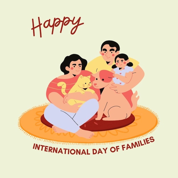 Un cartel para el Día Internacional de las Familias