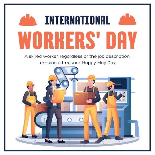 Un cartel para el Día Internacional de los Trabajadores