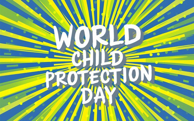 un cartel del Día Mundial de la Protección de los Niños