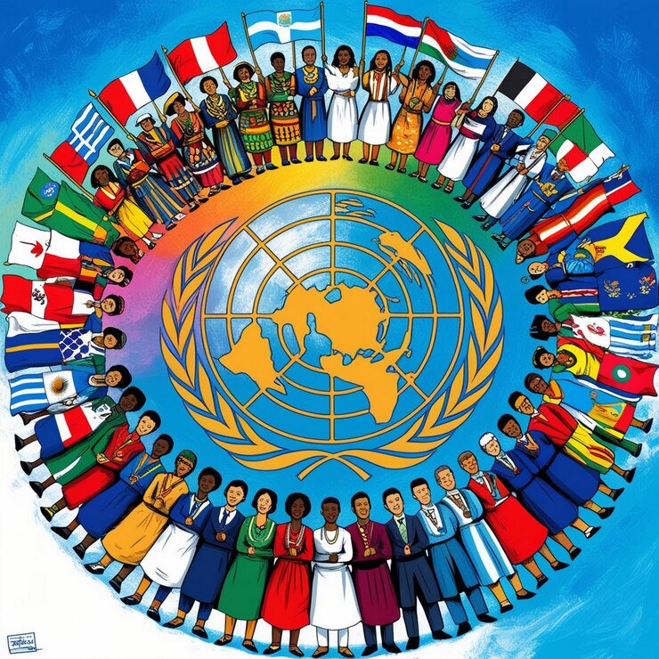 Foto cartel del día de las naciones unidas