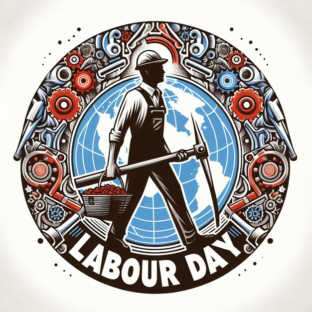 Cartel del Día del Trabajo Bandera de volante Fotos gratuitas y fondo del Día del Trabajador
