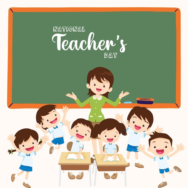 un cartel para los días de los maestros