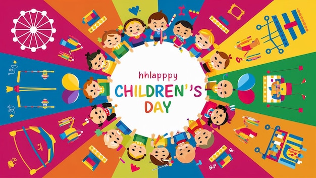un cartel de dibujos de niños con dibujos y texto de niños