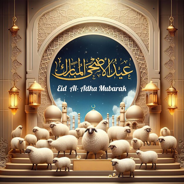 El cartel de Eid al-Adha