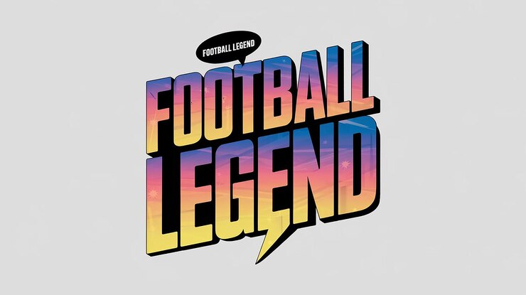 Foto un cartel para el equipo de fútbol tiene la palabra fútbol en él