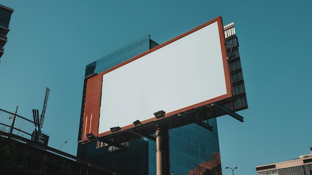 cartel y espacio de copia en pantalla blanca