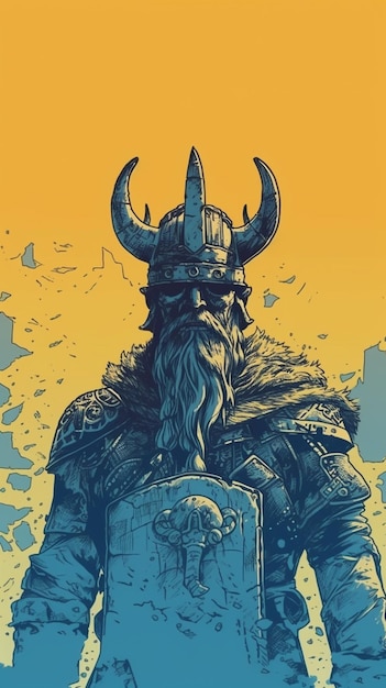 Un cartel para el guerrero vikingo.