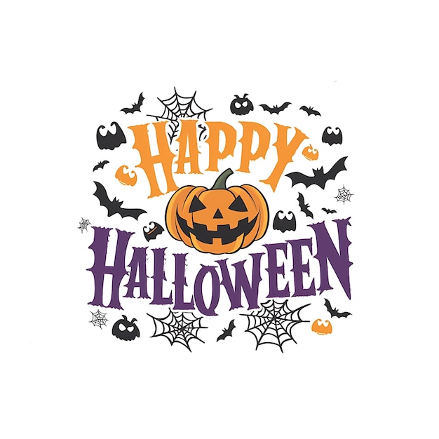 un cartel de halloween con una calabaza en él