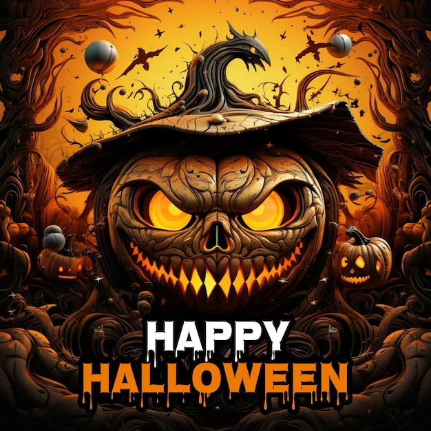 Un cartel para halloween