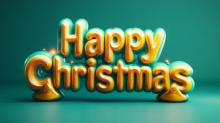 Foto un cartel con una imagen de una tarjeta de navidad en él