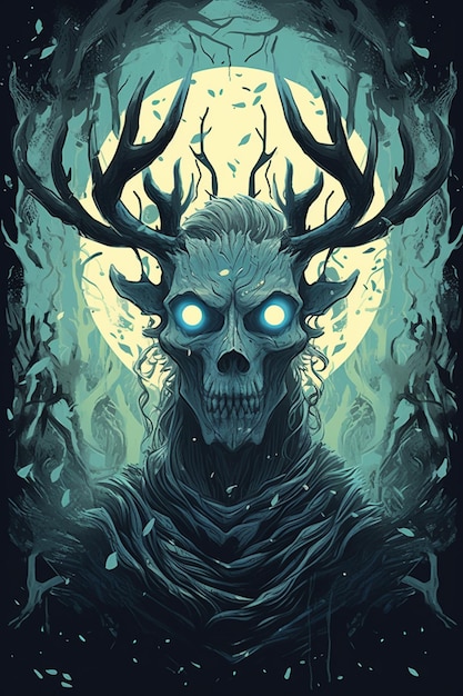 Un cartel de un juego llamado el rey del bosque.