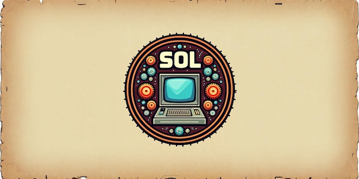 Foto un cartel para el logotipo de una computadora con las palabras suelo y tierra