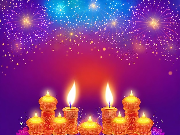 Cartel de luces del festival Diwali