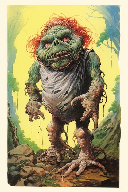 Un cartel del monstruo del libro de Robert Robert Penney.