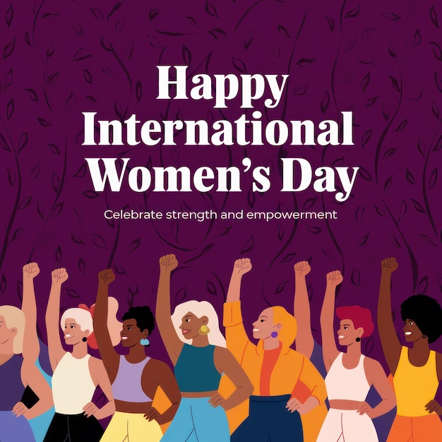 un cartel para mujeres internacionales de mujeres internacionales