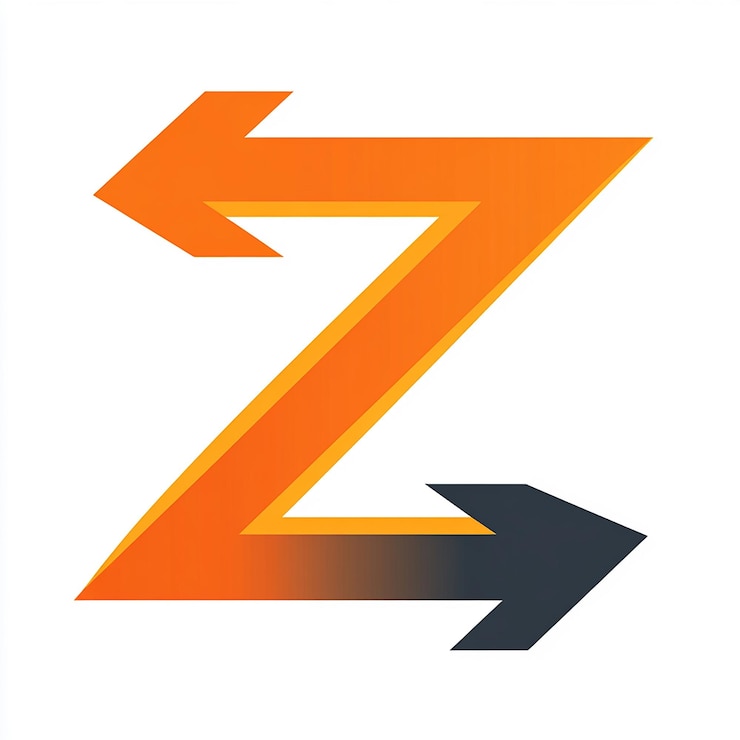 Foto un cartel naranja y negro que dice zigzag en él