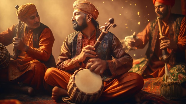 Foto un cartel de la película 'la canción dhol'