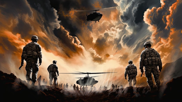 un cartel de una película para el ejército del ejército.