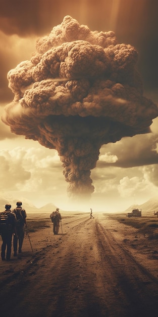 Un cartel de la película el fin del mundo.