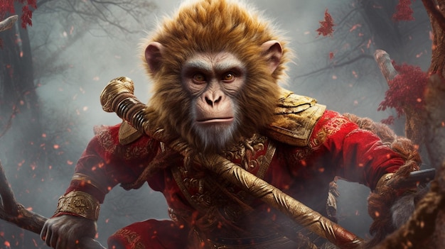 Un cartel de una película llamada El Rey de los Monos.