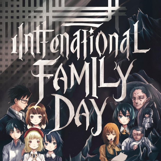 un cartel para la película " No soy un día de familia feliz "