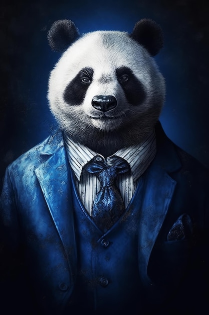 Un cartel para la película panda.