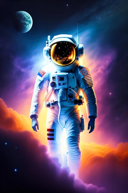 Un cartel para la película spaceman