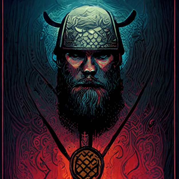 Un cartel de la película vikingo.