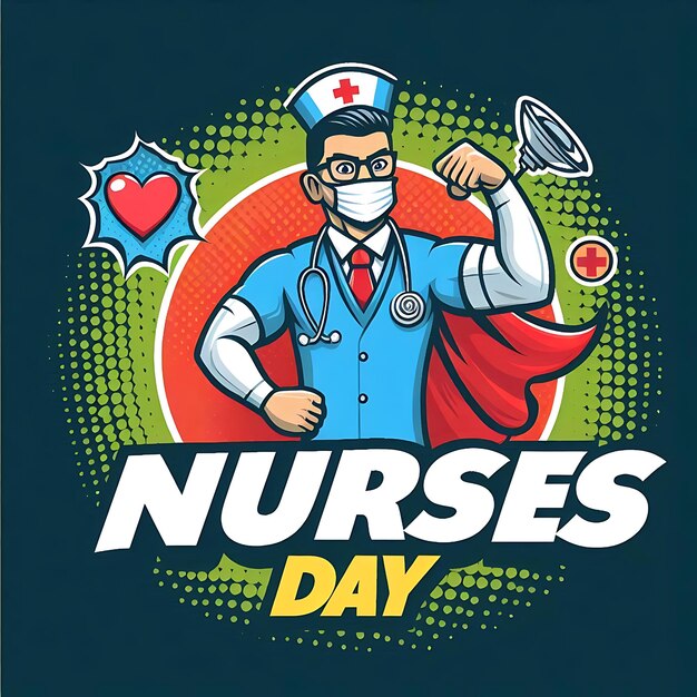 Foto un cartel que dice el día de las enfermeras día día día
