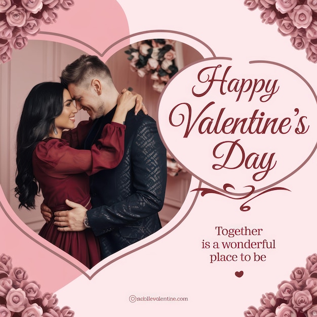un cartel que dice feliz día de San Valentín en él