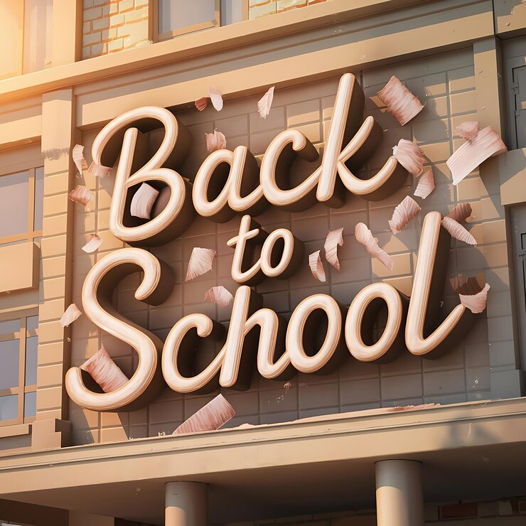 Foto un cartel que dice de vuelta a la escuela que dice de regreso a la escuela