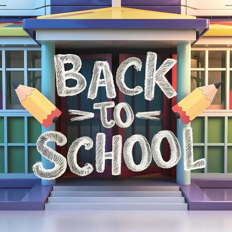 Foto un cartel que dice de vuelta a la escuela que dice de regreso a la escuela