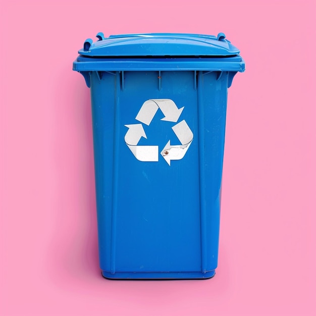 El cartel de reciclaje de la basura sobre un fondo blanco