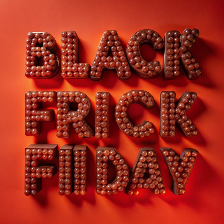 Foto un cartel rojo que dice viernes negro en él