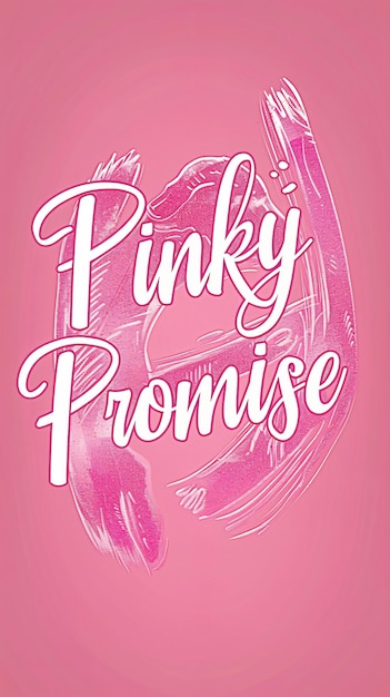 un cartel rosa para la promesa de la princesa rosa