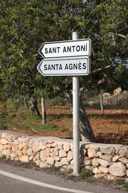 Cartel de Sant Antoni y Santa Agnes, Ibiza, España