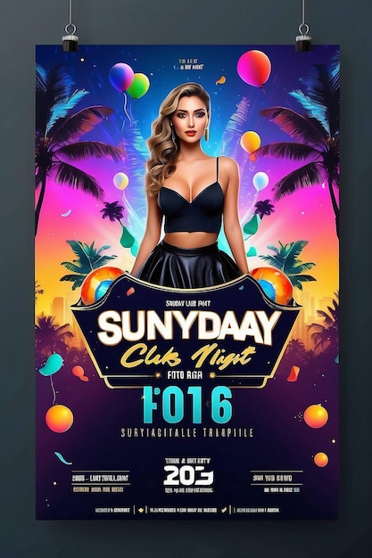 un cartel para el sol el día del concierto de verano