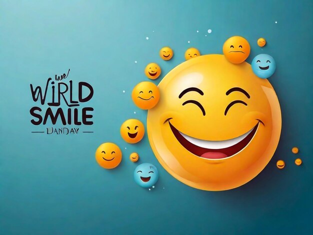 un cartel para la sonrisa mágica del mundo