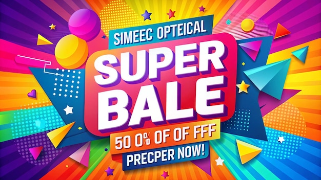 un cartel para Super Eyeball anuncia los productos edición especial