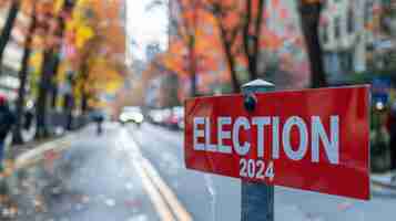 Foto el cartel con el texto elección 2024elecciones estadounidenses 2026