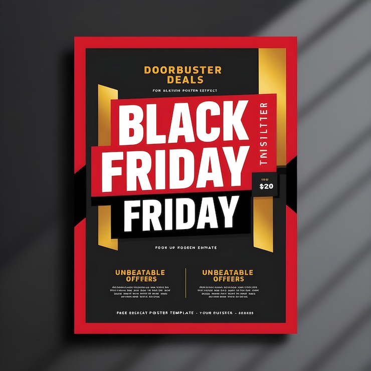 Foto un cartel para la venta del viernes negro se muestra en un fondo negro