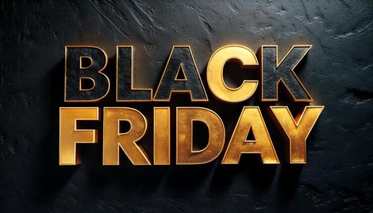 Foto un cartel de venta de viernes negro con las palabras viernes negro en él
