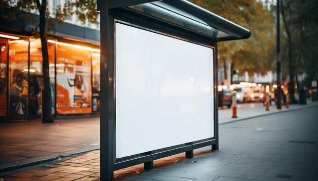 Foto el cartel de la vida nocturna de la ciudad ilumina el marketing moderno generado por la ia