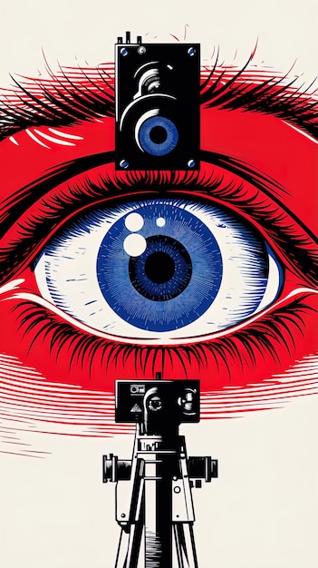 Foto un cartel para un videojuego llamado el ojo