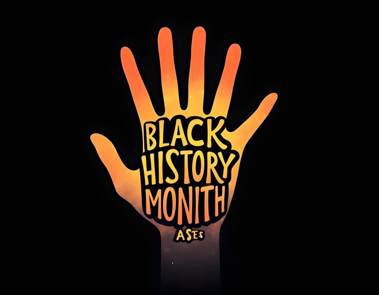un cartel para el viernes negro de los meses del mes de la historia