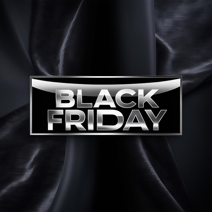 Foto un cartel de viernes negro con la palabra negro en él