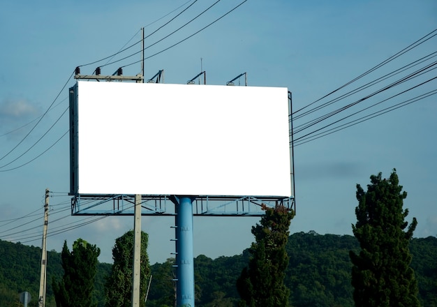 Cartelera en blanco