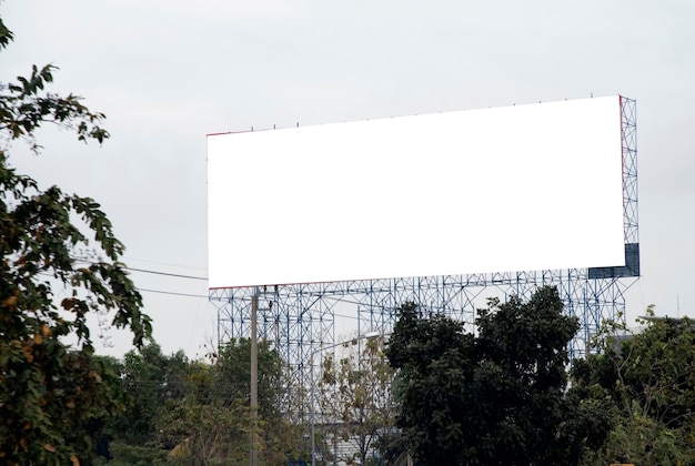 Foto cartelera en blanco