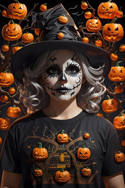 Carteles de Halloween generados por ai