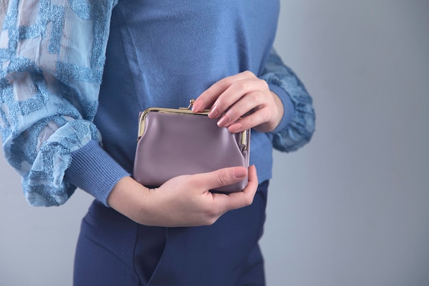 Cartera de cartera de mano de mujer